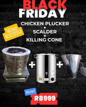Load image into Gallery viewer, Chicken Plucker + Scalder + Killing cone
